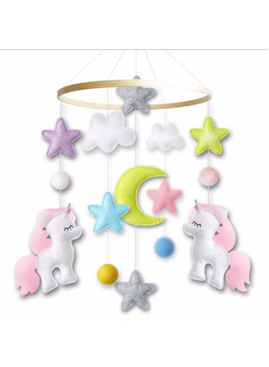 Baby Crib Nursery Mobile Wall Hanging Decor, Baby Bed Mobile for Infants Ceiling Mobile, Cute and Adorable Hanging Decorations, Unicorn Fatio General Trading