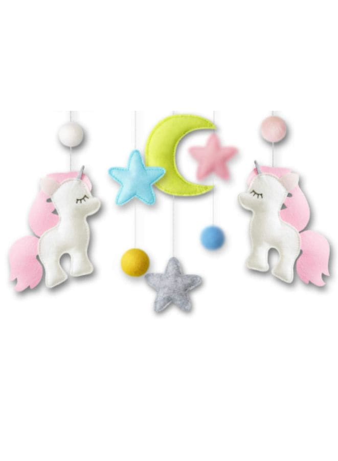 Baby Crib Nursery Mobile Wall Hanging Decor, Baby Bed Mobile for Infants Ceiling Mobile, Cute and Adorable Hanging Decorations, Unicorn Fatio General Trading