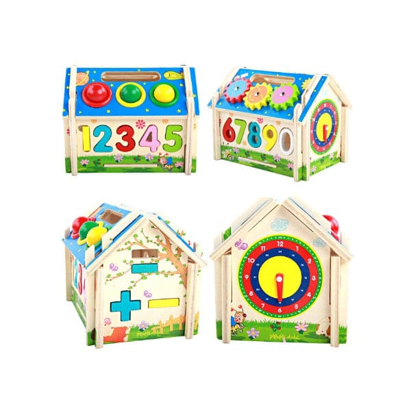 Children Early Learning Educational Toys Number Shape Building Block Toy House Model Toy Gift Fatio General Trading