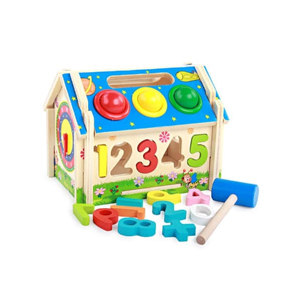 Children Early Learning Educational Toys Number Shape Building Block Toy House Model Toy Gift Fatio General Trading