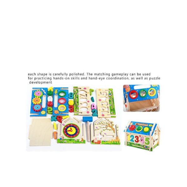 Children Early Learning Educational Toys Number Shape Building Block Toy House Model Toy Gift Fatio General Trading