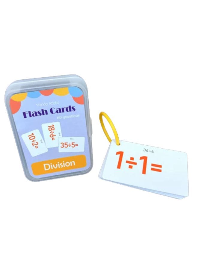 Children Learning Cards: Educational Flash Cards Pocket Card Preschool Teaching Cards for kids, Division Fatio General Trading