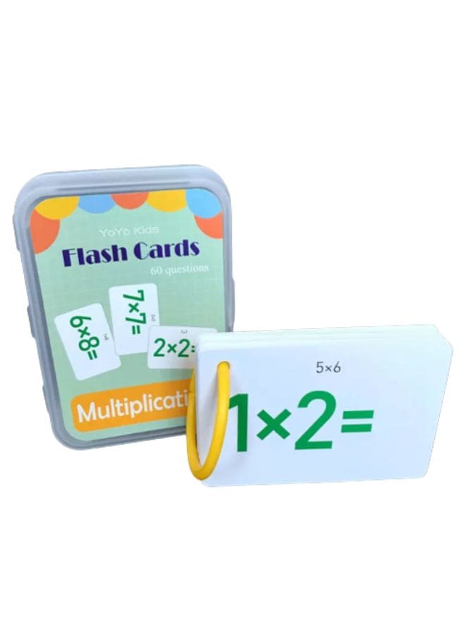 Children Learning Cards: Educational Flash Cards Pocket Card Preschool Teaching Cards for kids, Multiplication Fatio General Trading