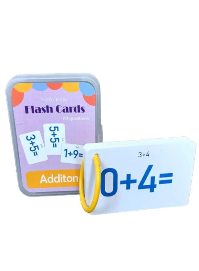 Children Learning Cards: Educational Flash Cards Pocket Card Preschool Teaching Cards for kids, Addition Fatio General Trading