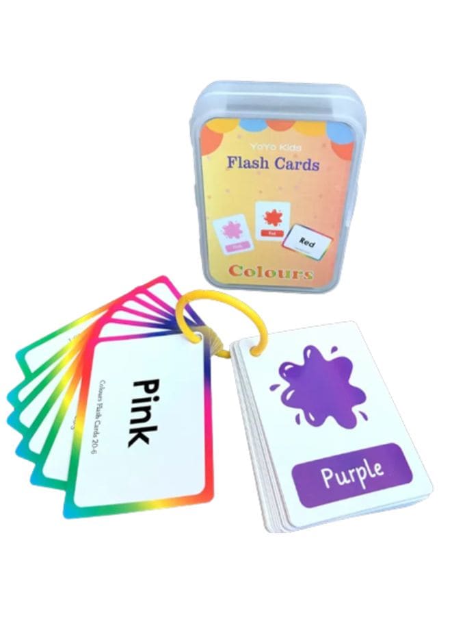 Children Learning Cards: Educational Flash Cards Pocket Card Preschool Teaching Cards for kids, Colors Fatio General Trading