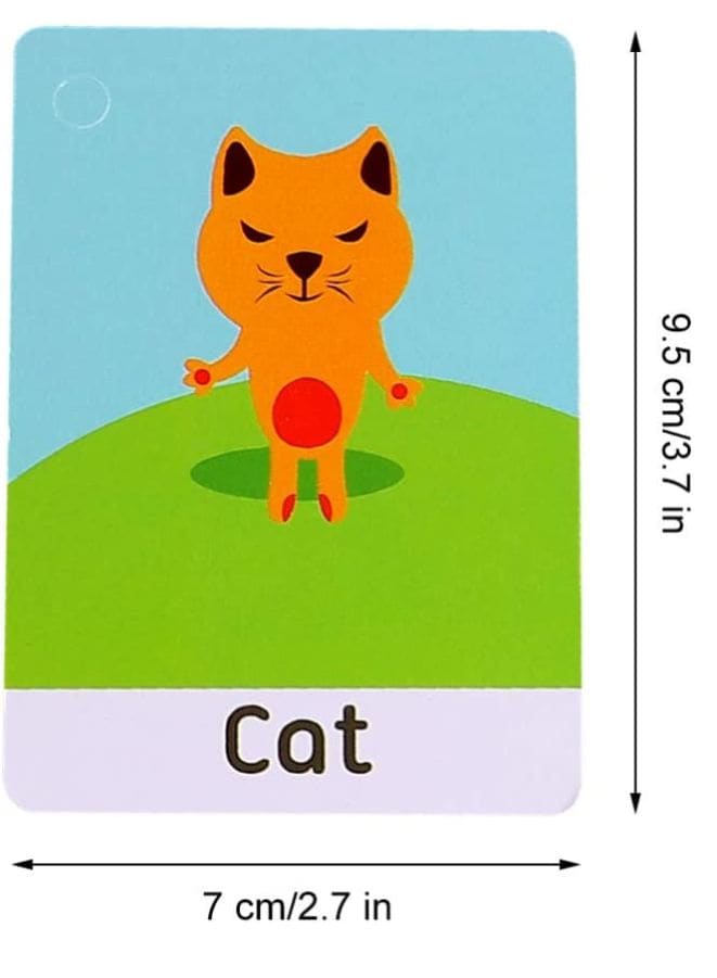 Children Learning Cards: Educational Flash Cards Pocket Card Preschool Teaching Cards for kids, Farm Animals Fatio General Trading