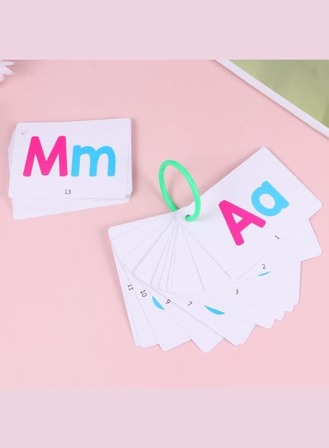 Children Learning Cards: Educational Flash Cards Pocket Card Preschool Teaching Cards for kids, Letters Fatio General Trading