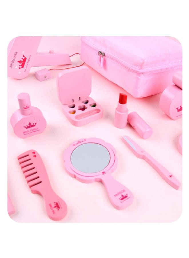 Children'S Makeup Toy Wooden Cosmetic Bag Set Simulation Play House Girl Dressing Table Small Gift Fatio General Trading