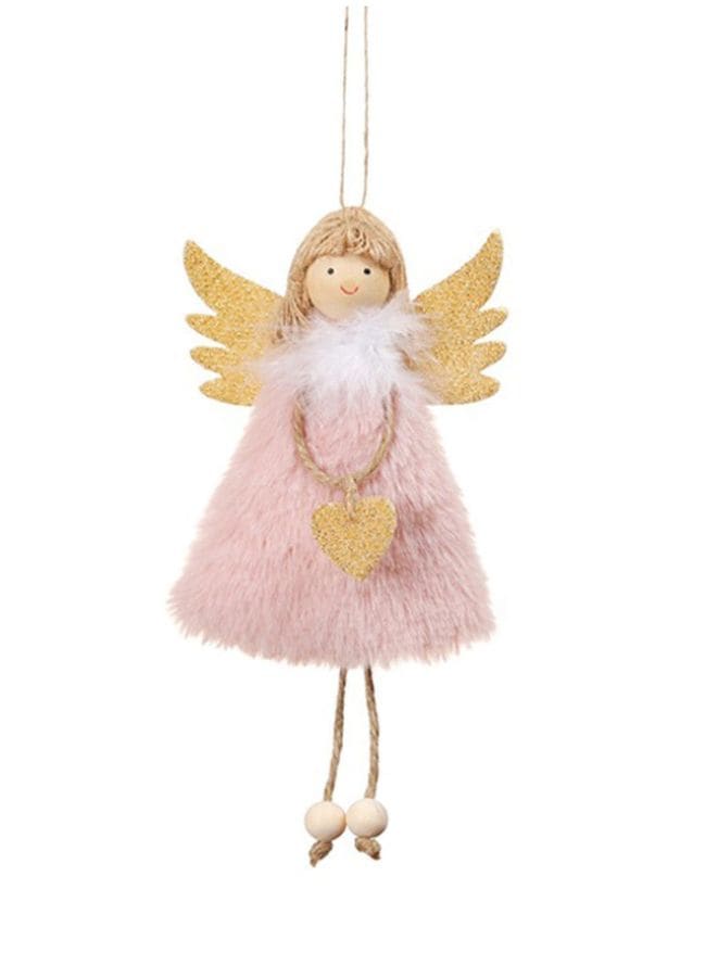 Christmas Angel Plush Doll Pendant Xmas Tree Hanging Decoration Party Ornaments Pack of 3 Fatio General Trading