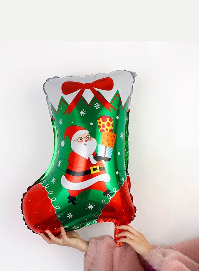 Christmas Decoration Foil Balloon Party Supplies, 1pcs (Gift Sock) Fatio General Trading