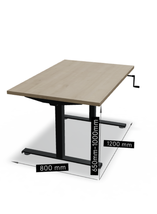 Ogi Drive Manual Height Adjustable Desk