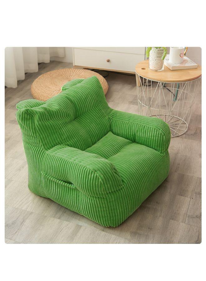 Kids Bean Bag Chair green on floor