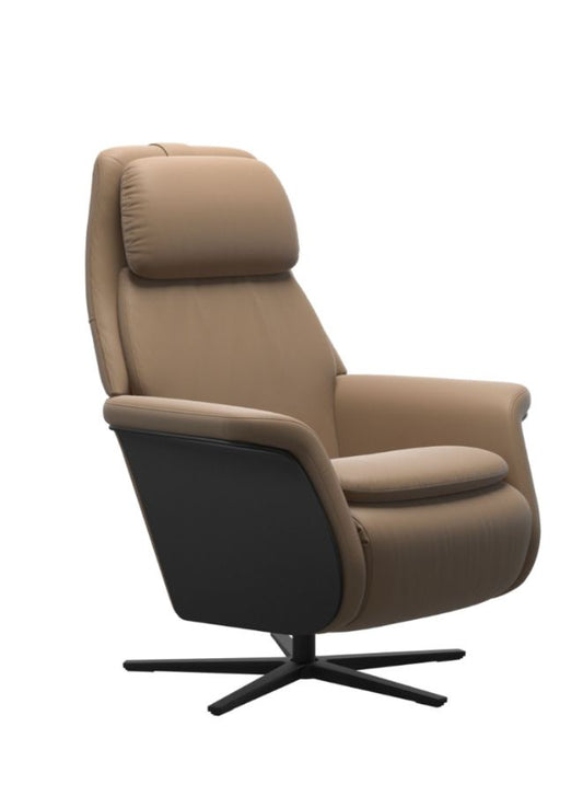 Sam Power Recliner with Wood Sirius Base