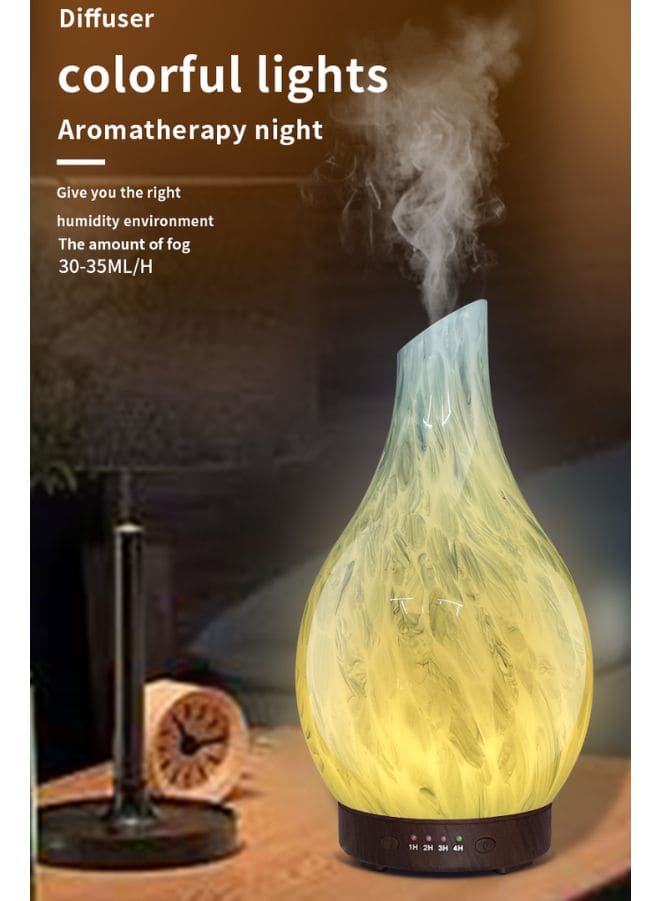 Deep Grain 3D Glass Aromatherapy Diffuser: Transform Your Space into a Serene Haven of Bliss, 120ml Fatio General Trading