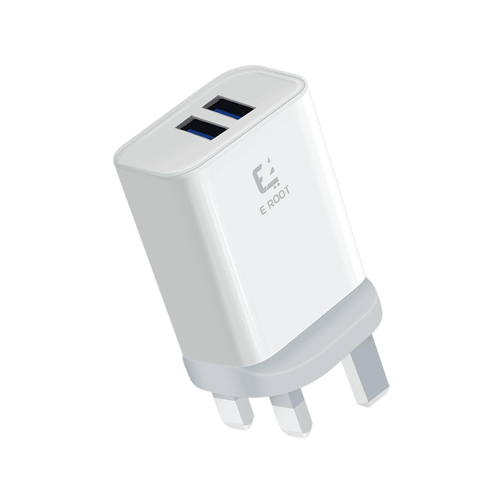 E-Root Dual usb charger with Lightning cable Fatio General Trading