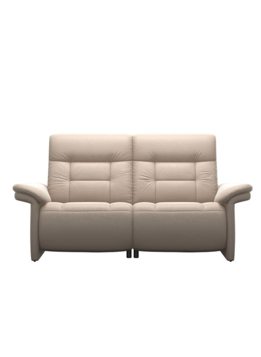 Mary Arm Upholstered 2 Seater Leather Sofa front