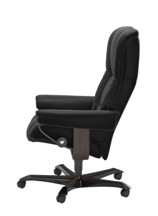 Stressless Mayfair Home Office Leather Chair - side
