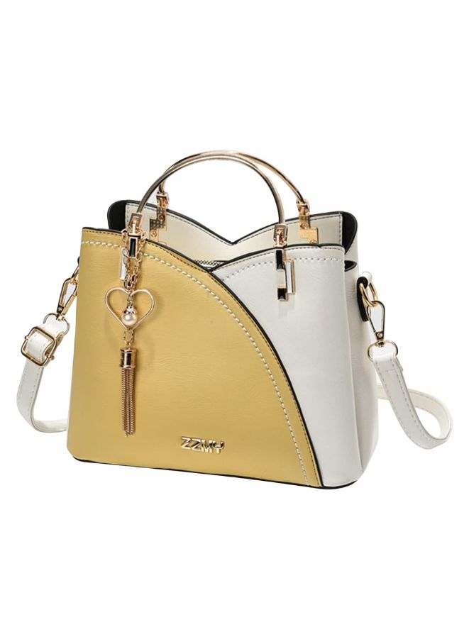 gold leather handbag for women