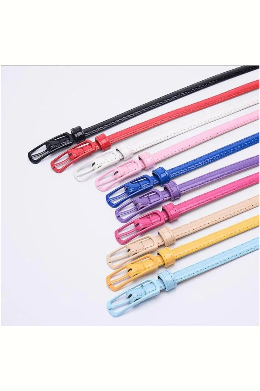 Elegant and Classy Colorful Leather Belt for Women - 105cm x 1.2cm Fatio General Trading
