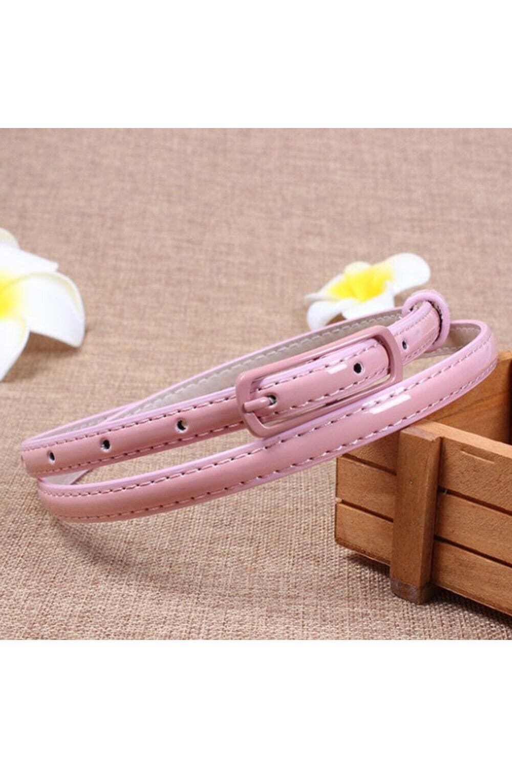 Elegant and Classy Colorful Leather Belt for Women - 105cm x 1.2cm Fatio General Trading