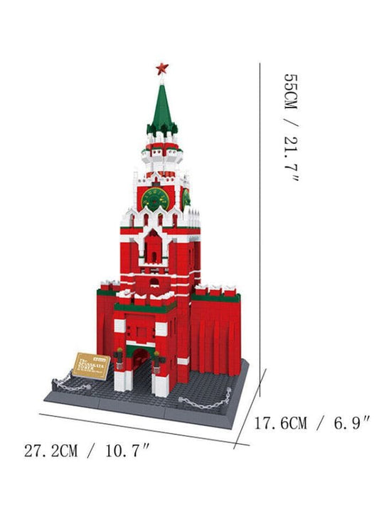 Famous Russia Kremlin Building Blocks 1044pcs Bricks DIY Assemble Construction Toys for Children Birthday Gifts Fatio General Trading