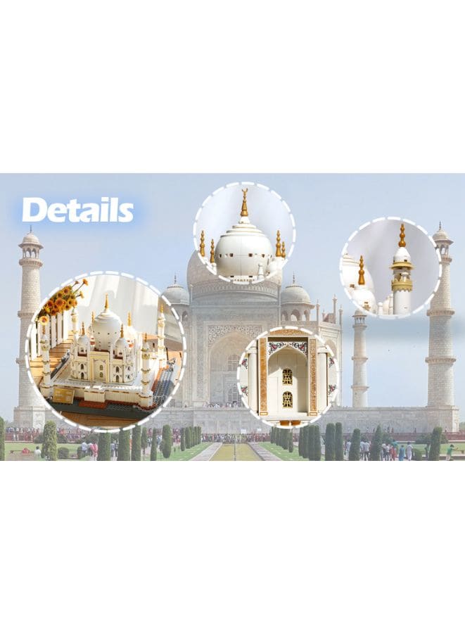 Famous Taj Mahal Building Blocks 1113pcs Bricks DIY Assemble Construction Toys for Children Birthday Gifts Fatio General Trading