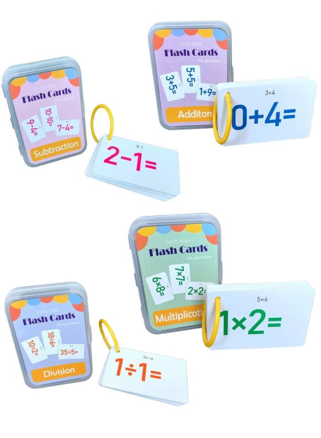 Farm Marine Animal Learning Cards: 4 Sets Educational Flash Cards Pocket Card Preschool Teaching Cards for kids Fatio General Trading