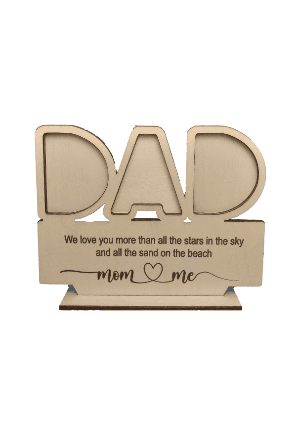 Fathers Day Wooden Photo Frame for desk Fatio General Trading