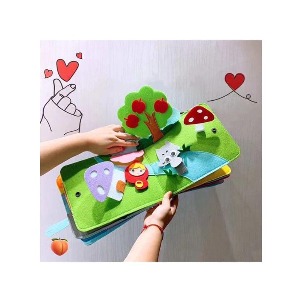 Montessori Felt Book Toddlers Busy Board Baby Story Cloth Book Early  Learning Education Quiet Book Habits Knowledge Develop Travel Toy for Boys  and Girls Sensory Story Book for Children Christmas Gift 