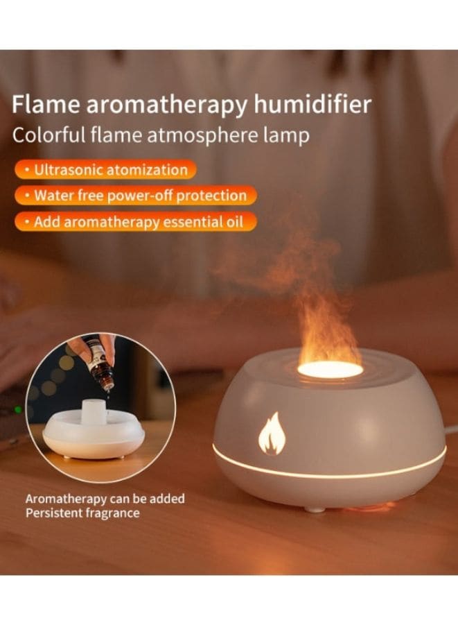 FireGlow Flame Aromatherapy Humidifier: Enhance Your Space with Tranquil Mist and Fragrant Bliss, Black Fatio General Trading