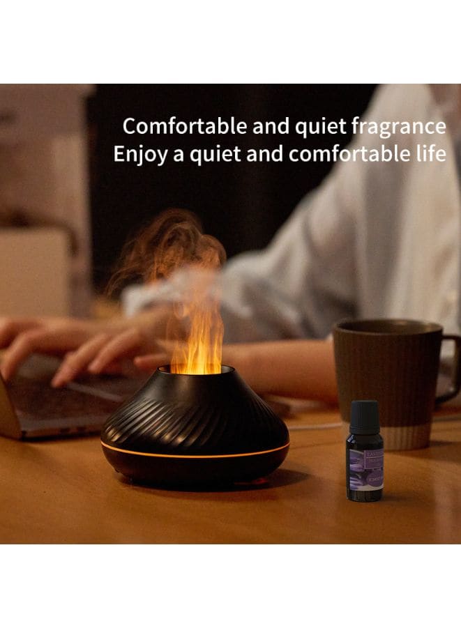 Flame Glow Aroma Diffuser: Serene Mist and Illuminating Ambiance for a Tranquil Space, 130 ML Fatio General Trading