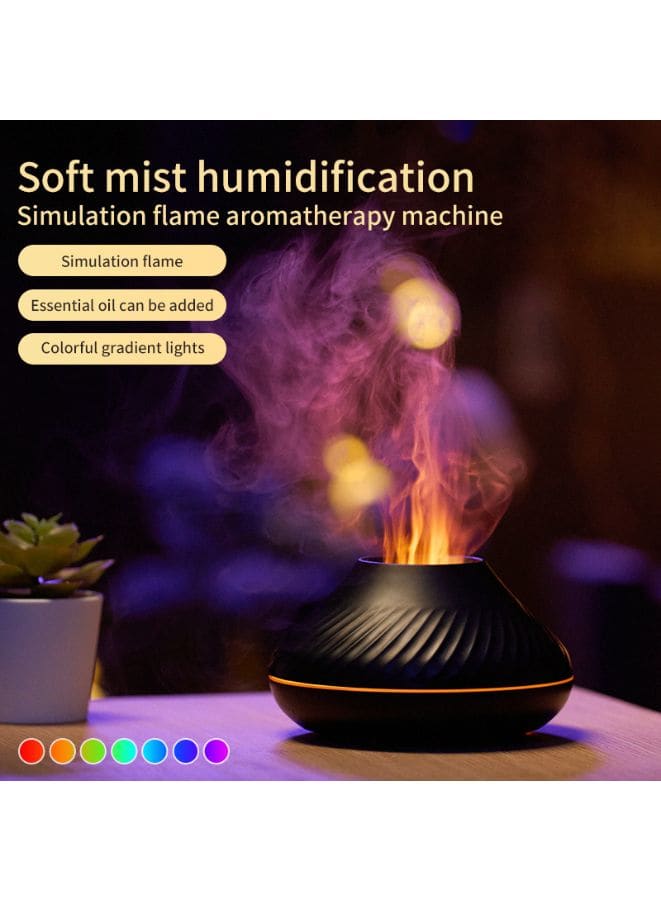 Flame Glow Aroma Diffuser: Serene Mist and Illuminating Ambiance for a Tranquil Space, 130 ML Fatio General Trading
