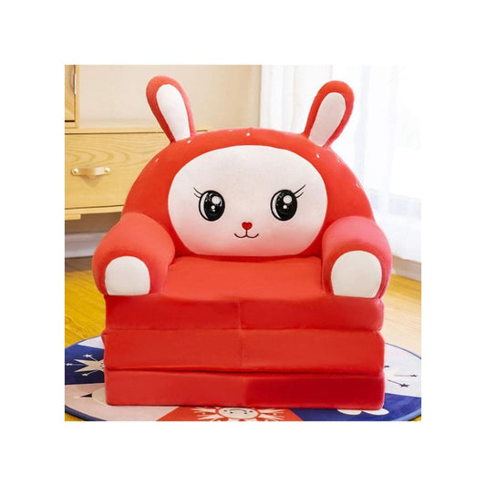 Foldable Toddler Chair Lounger for Girls, Removable and Washable Lazy Sleeping Sofa for Kids, Baby Sofa Bed Foldable Chair, Rabbit Fatio General Trading