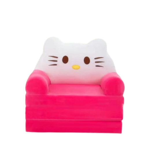 Foldable Toddler Chair Lounger for Girls, Removable and Washable Lazy Sleeping Sofa for Kids, Baby Sofa Bed Foldable Chair, Kitty Fatio General Trading