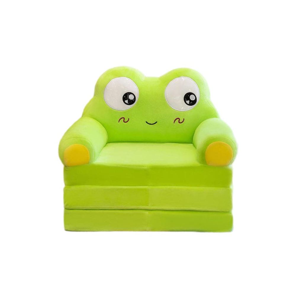 Foldable Toddler Chair Lounger for Girls, Removable and Washable Lazy Sleeping Sofa for Kids, Baby Sofa Bed Foldable Chair, Frog Fatio General Trading