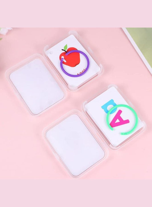 Fruit Letter Children Learning Cards: 2 Sets Educational Flash Cards Pocket Card Preschool Teaching Cards for kids Fatio General Trading