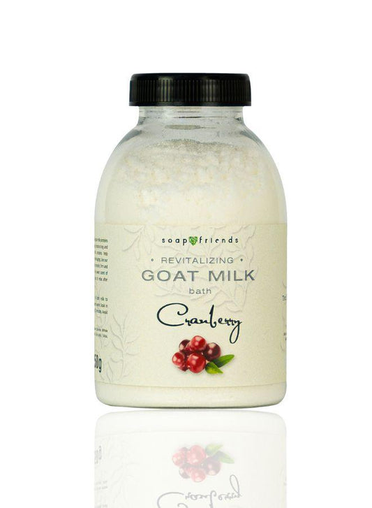 Soap&Friends Cranberry Goat Bath Milk - 250 gram bottle