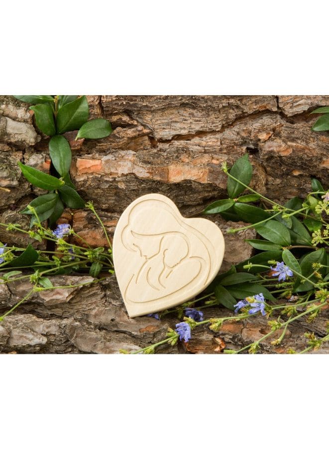 Heart-shaped Wooden Jewelry Box with Best Mom Engraved for Mothers as Mother's Day, Christmas, Birthday Gift Fatio General Trading