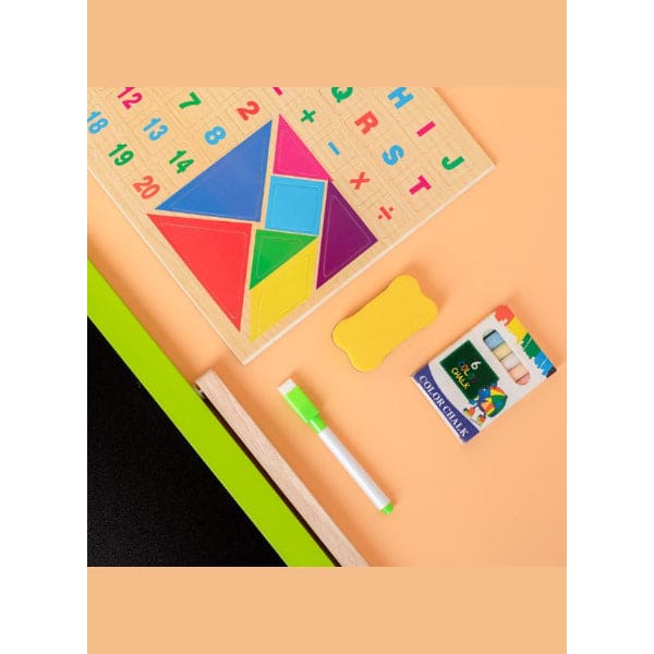 High Quality Educational Toys Kids Magnetic Drawing Wooden Double Side Blackboard For Children Drawing Fatio General Trading