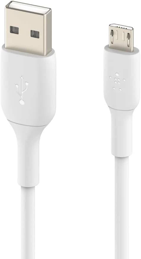 High Speed Charging Android V8 Data Cable for All Micro USB Devices (2.4 Ampere, 1 m, White) Fatio General Trading