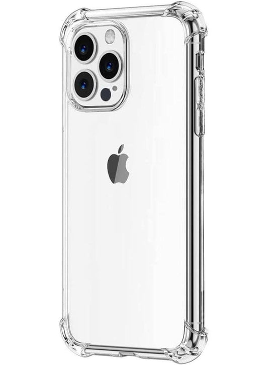iPhone 14 Pro Max Case Clear Soft Flexible TPU Anti-Shock Slim Transparent Back Cover with Reinforced Bumper Corners Fatio General Trading