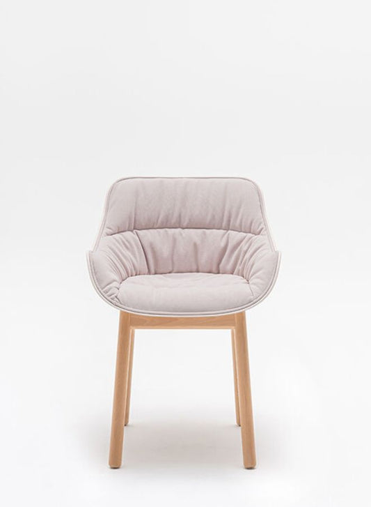 Baltic Soft Duo Chair with Wooden Base (Customizable)