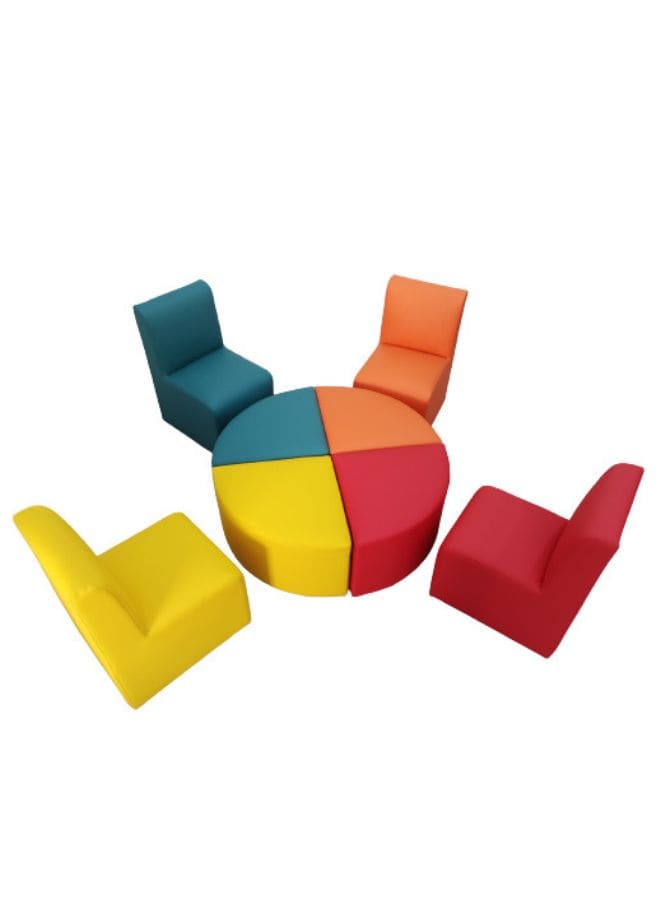 Kids Modular Colorful Soft Foam Sofa Flexible Seating Set Classroom or home for Infants, 8 pcs Fatio General Trading