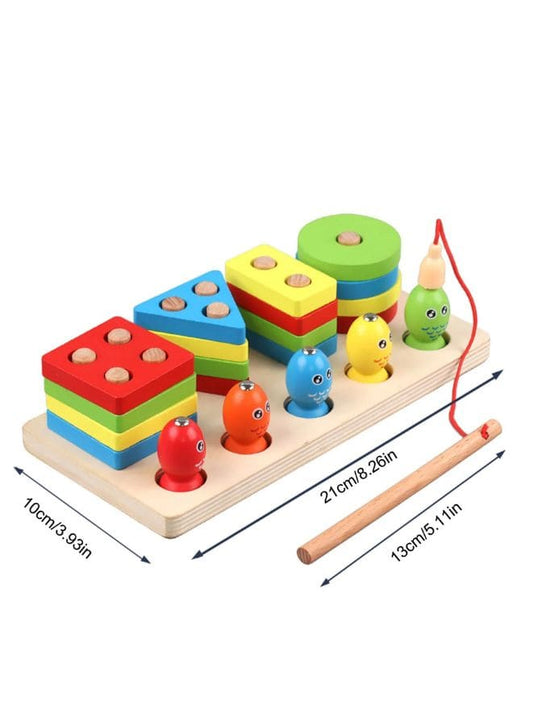 Magnet Fishing Game Wood Fishing Toy Wood Shape Sorter Stacker Toddlers Puzzles Toy Wood Toy For Toddlers Fishing Game Fatio General Trading