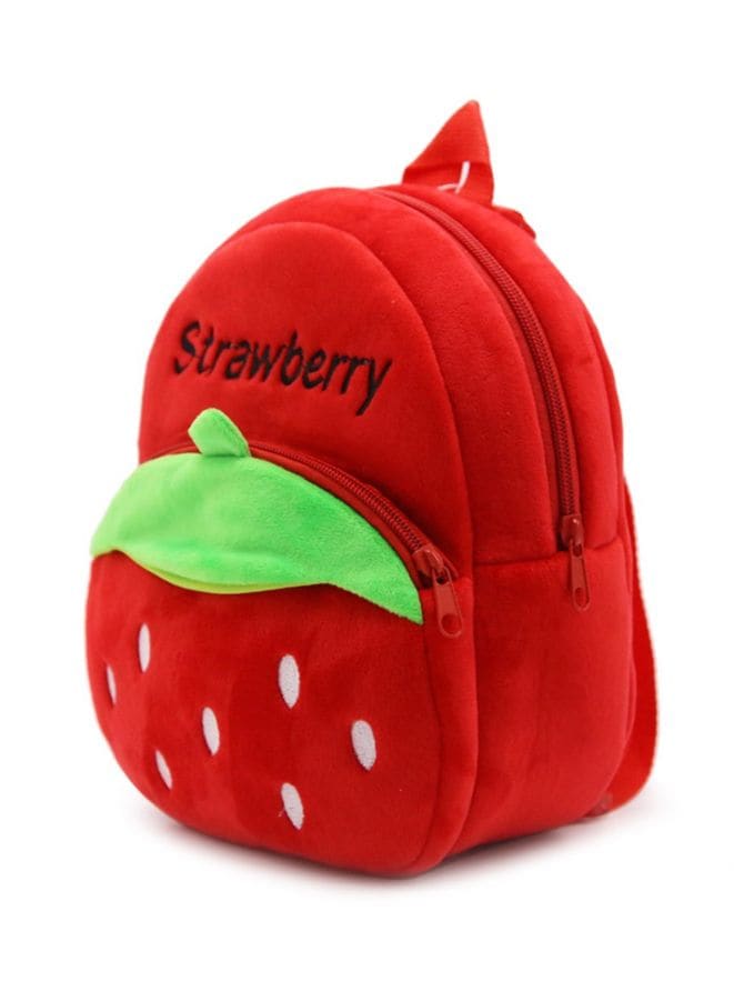 Mini Backpack Kids Cute School Shoulder Bag Toddler Plush Small Backpack Baby Schoolbag Preschool Bag Gift, Strawberry Fatio General Trading