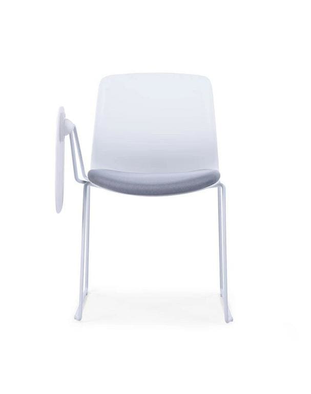 White frame training Chair