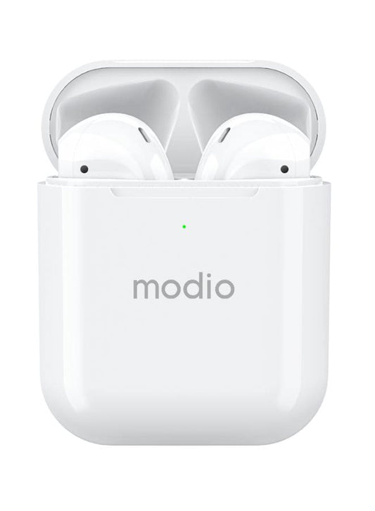 Modio ME1 True wireless stereo headset(White) with free case(Black) Fatio General Trading