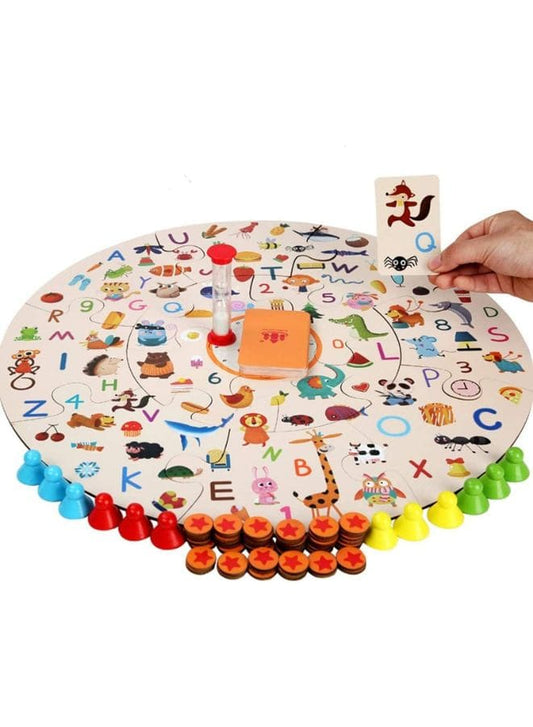 Montessori Early education toys wooden jigsaw puzzle parent-child interaction detective search card memory board game for kids Fatio General Trading