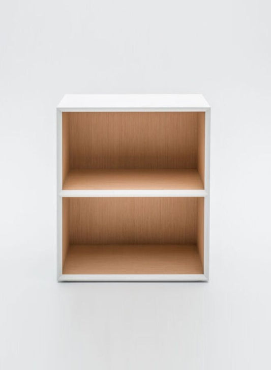 Compact Bookcase with Luxurious Natural Wood Finishes