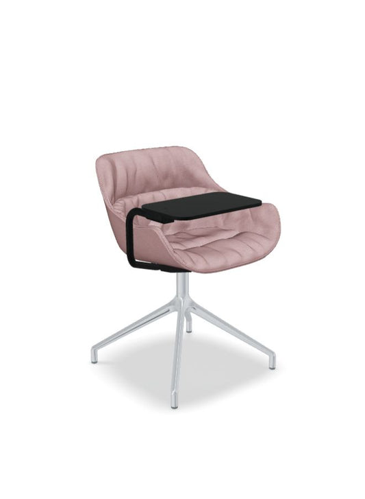 Baltic Soft Duo Chair with Polished Aluminum Base (Customizable)